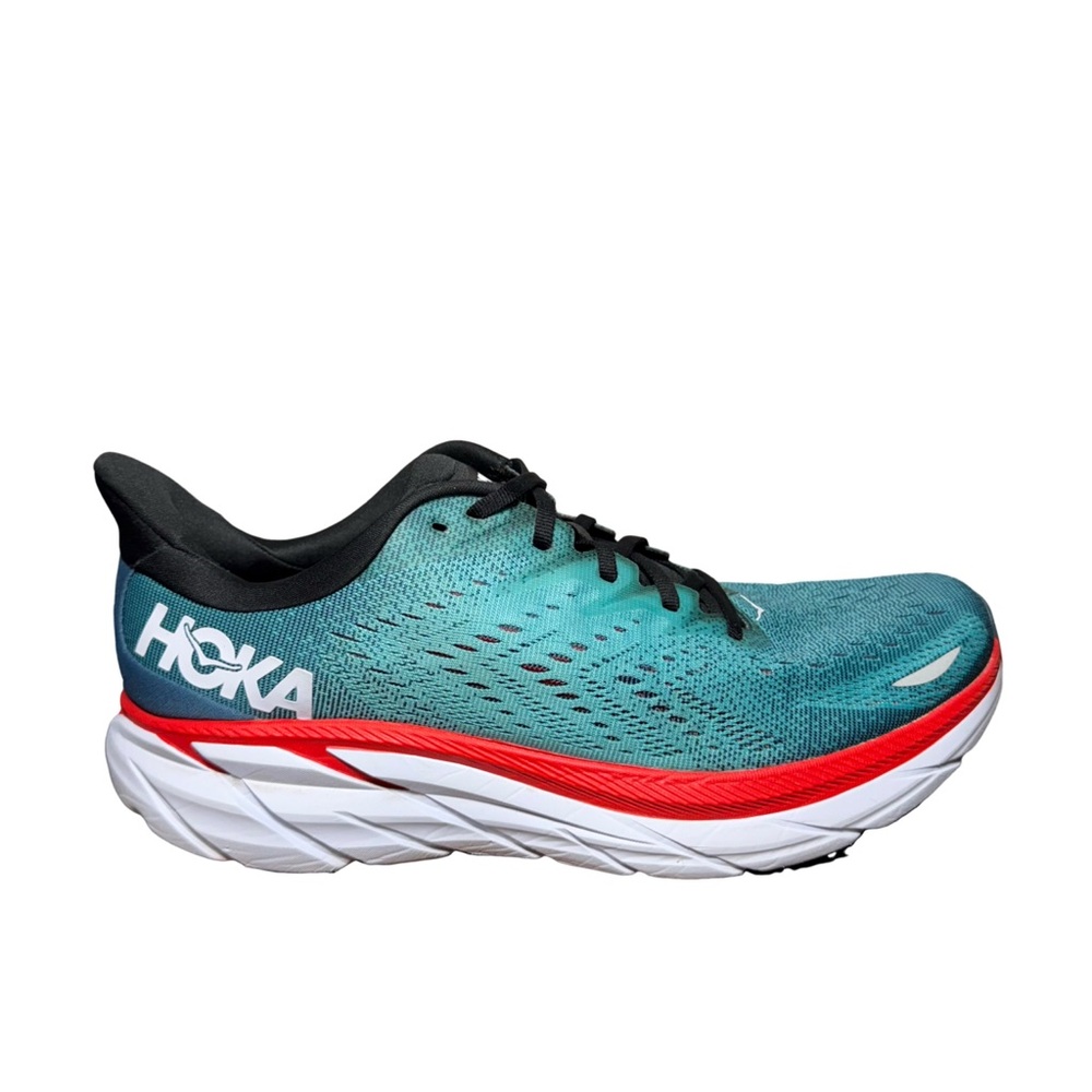 Hoka Men's Athletic Shoes - Teal and Red